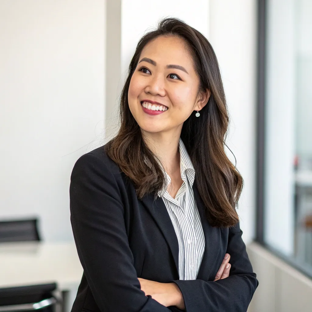 Professional profile shot of Megan Tran